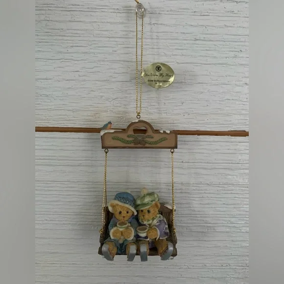 Set of 2 Bradford Exchange Collectable Teddy Bear Ornaments (1999) - Picture 10 of 12